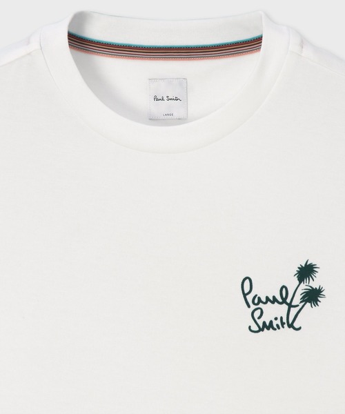 Paul Smith(ポールスミス)の「パームロゴ 半袖Tシャツ / 163501 919T(Tシャツ/カットソー・メンズ・ブラック/オリーブ/ホワイト・LARGE/MEDIUM/SMALL/XX-LARGE/X-LARGE)」の6枚目の写真