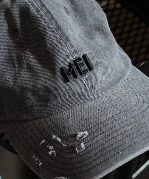 MEI（メイ）の「【MEI/メイ】 MEI PIGMENT WASH & DAMAGE CAP / ピグメント ウォッシュ＆ダメージ キャップ（キャップ・メンズ・パープル/グリーン/ピンク/レッド/ブラウン・FREE）」の7枚目の写真