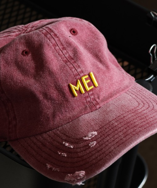 MEI（メイ）の「【MEI/メイ】 MEI PIGMENT WASH & DAMAGE CAP / ピグメント ウォッシュ＆ダメージ キャップ（キャップ・メンズ・パープル/グリーン/ピンク/レッド/ブラウン・FREE）」の14枚目の写真