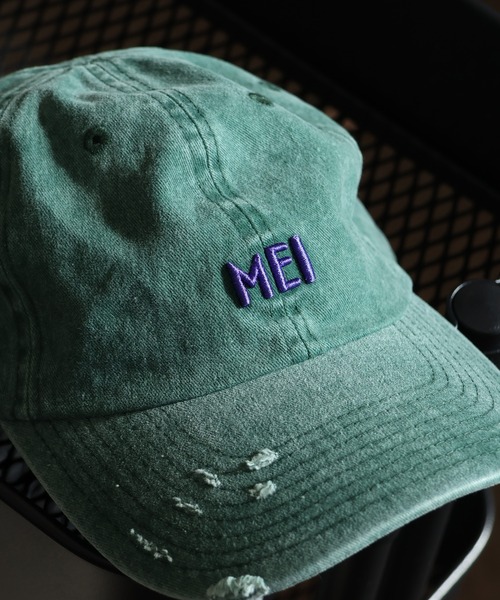 MEI（メイ）の「【MEI/メイ】 MEI PIGMENT WASH & DAMAGE CAP / ピグメント ウォッシュ＆ダメージ キャップ（キャップ・メンズ・パープル/グリーン/ピンク/レッド/ブラウン・FREE）」の10枚目の写真