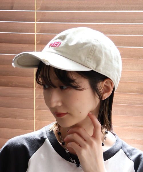 MEI（メイ）の「【MEI/メイ】 MEI PIGMENT WASH & DAMAGE CAP / ピグメント ウォッシュ＆ダメージ キャップ（キャップ・メンズ・パープル/グリーン/ピンク/レッド/ブラウン・FREE）」の18枚目の写真