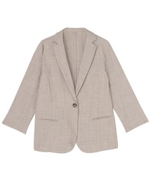 BRICK HOUSE by TOKYO SHIRT（ブリックハウス）の「アウター 麻調ジャケット 七分袖 レディース（テーラードジャケット）」