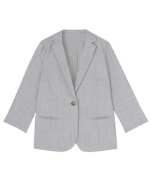 TOKYO SHIRTS | アウター 麻調ジャケット 七分袖 レディース(テーラードジャケット)