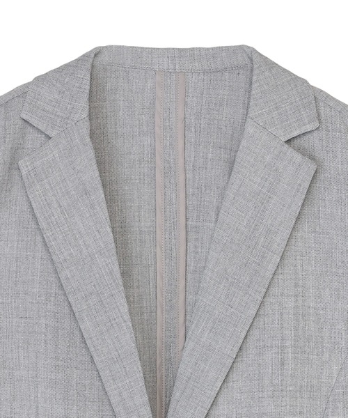 TOKYO SHIRTS（トウキョウシャツ）の「アウター 麻調ジャケット 七分袖 レディース（テーラードジャケット・レディース・ベージュ/グレー・M/L/LL）」の5枚目の写真