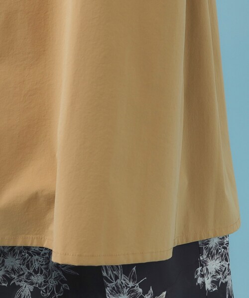 index（インデックス）の「ヴィンテージクロスノーカラーロングコート【洗濯機OK/ストレッチ/イージーアイロン】（ノーカラーコート・レディース・ネイビー/ナチュラル/キャメル・00）」の22枚目の写真