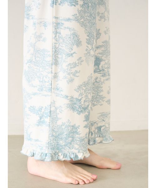 SNIDEL HOME(スナイデルホーム)の「【Moilis】ロングパンツ(ルームウェア/パジャマ・レディース・その他/サックスブルー/チェック・F)」の12枚目の写真