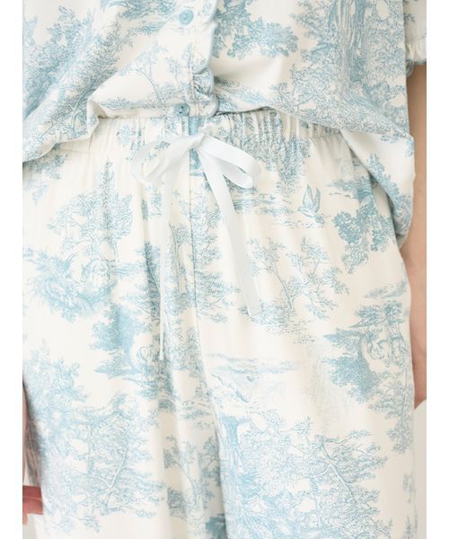 SNIDEL HOME(スナイデルホーム)の「【Moilis】ロングパンツ(ルームウェア/パジャマ・レディース・その他/サックスブルー/チェック・F)」の9枚目の写真