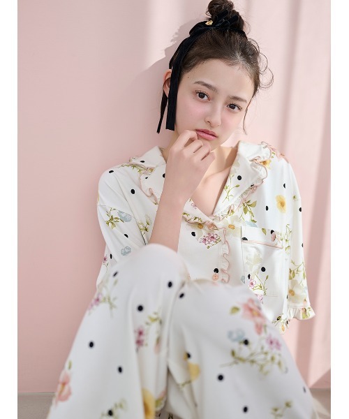 SNIDEL HOME(スナイデルホーム)の「【Moilis】ロングパンツ(ルームウェア/パジャマ・レディース・その他/サックスブルー/チェック・F)」の13枚目の写真