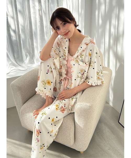 SNIDEL HOME(スナイデルホーム)の「【Moilis】ロングパンツ(ルームウェア/パジャマ・レディース・その他/サックスブルー/チェック・F)」の18枚目の写真