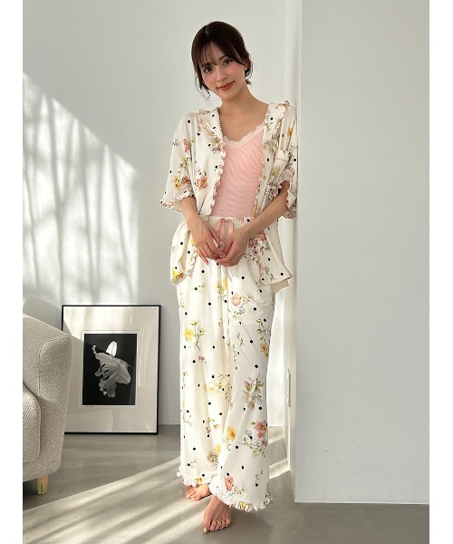 SNIDEL HOME(スナイデルホーム)の「【Moilis】ロングパンツ(ルームウェア/パジャマ・レディース・その他/サックスブルー/チェック・F)」の14枚目の写真