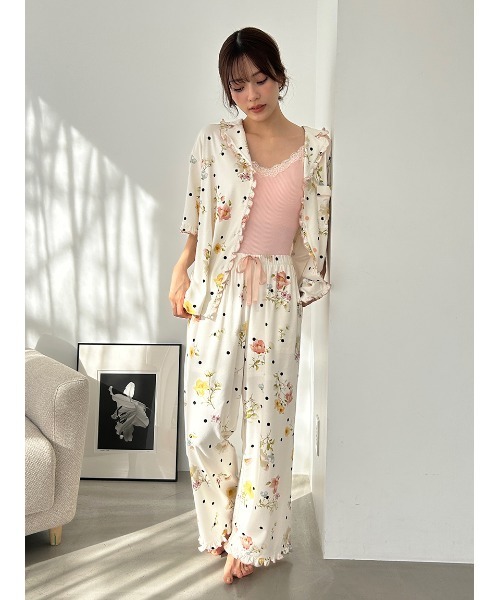 SNIDEL HOME(スナイデルホーム)の「【Moilis】ロングパンツ(ルームウェア/パジャマ・レディース・その他/サックスブルー/チェック・F)」の15枚目の写真