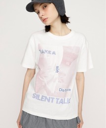 SLY | PHOTO & JEWEL MIX T/SH フォトアンドジュエルミックスTシャツ 春服 夏服(Tシャツ/カットソー)