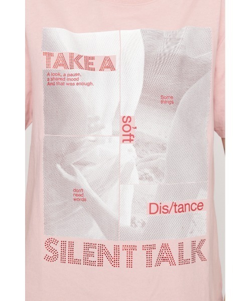 SLY(スライ)の「PHOTO & JEWEL MIX T/SH フォトアンドジュエルミックスTシャツ 春服 夏服(Tシャツ/カットソー・レディース・ブラック/ホワイト/ピンク・1/2)」の16枚目の写真