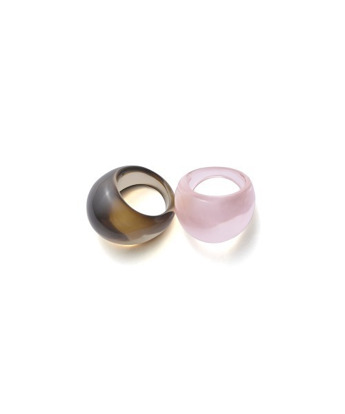 marjour(マージュール)の「PLUMP CLEAR RING(リング・レディース・カーキ/クリア・17号)」の8枚目の写真