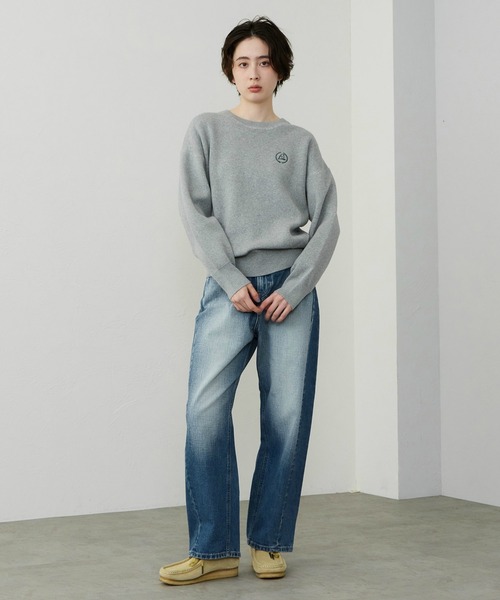 Lee(リー)の「Lee/リー ニットセーター(ニット/セーター・レディース・グレー/アイボリー・LARGE)」の9枚目の写真