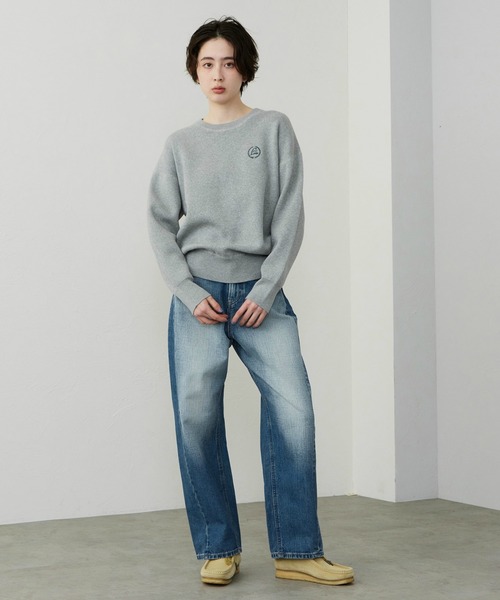 Lee(リー)の「Lee/リー ニットセーター(ニット/セーター・レディース・グレー/アイボリー・LARGE)」の8枚目の写真