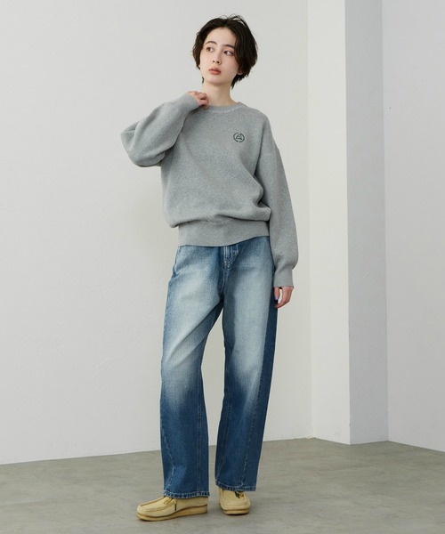 Lee(リー)の「Lee/リー ニットセーター(ニット/セーター・レディース・グレー/アイボリー・LARGE)」の10枚目の写真