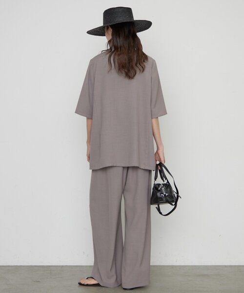 LOUNGEDRESS(ラウンジドレス)の「《二の腕カバー/セットアップ》ハーフスリーブジャケット(その他アウター・レディース・キャメル/ブラック/グレー/ライトベージュ・FREE)」の17枚目の写真