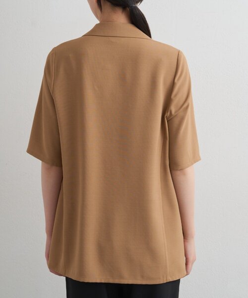 LOUNGEDRESS（ラウンジドレス）の「ハーフスリーブジャケット（その他アウター・レディース・キャメル/ブラック・FREE）」の9枚目の写真
