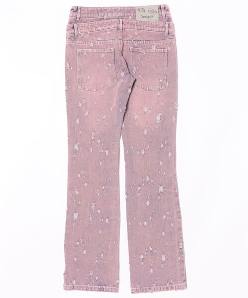 Desigual(デシグアル)の「【Desigual×MASHA POPOVA】ピンクウォッシュ×フラワープリントダメージデニム(デニムパンツ・レディース・レッド・34/36/38/40)」の9枚目の写真