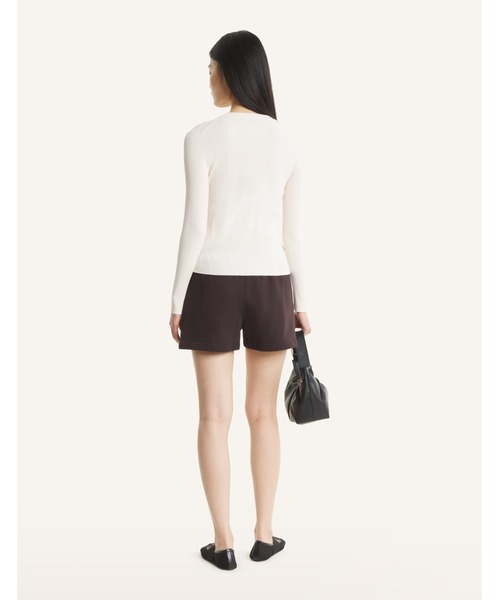 Maison Kitsune（メゾンキツネ）の「BABY FOX PLEAT RIB CARDIGAN（カーディガン/ボレロ・レディース・ベージュ/ブラック・XS/S/M/L）」の6枚目の写真