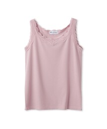 オスカリート シルク レース タンクトップ ピンク OSCALITO（オスカリート） タンクトップ 3410 レディース レース付き