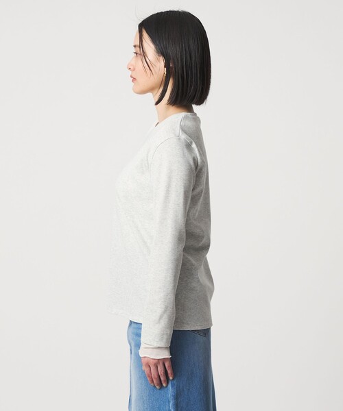 A DAY IN THE LIFE UNITED ARROWS(アデイインザライフユナイテッドアローズ)の「レイヤードスリーブ リブカットソー <A DAY IN THE LIFE>(Tシャツ/カットソー・レディース・ナチュラル/ネイビー/ダークグレー・FREE)」の8枚目の写真