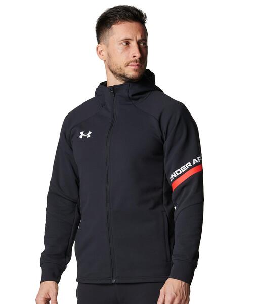 UNDER ARMOUR(アンダーアーマー)の「UAニット フルジップ ジャケット(トレーニング/メンズ)(ジャージ・メンズ・ブラック・2XL/XL/S/M/L)」の1枚目の写真