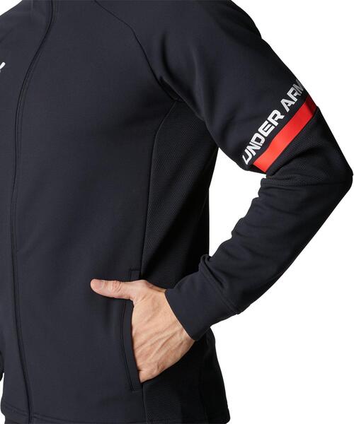 UNDER ARMOUR(アンダーアーマー)の「UAニット フルジップ ジャケット(トレーニング/メンズ)(ジャージ・メンズ・ブラック・2XL/XL/S/M/L)」の6枚目の写真