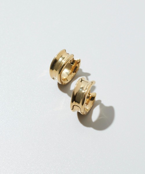 GOLDY(ゴールディ)の「【金属アレルギー軽減】ミニ デント フープ ワンタッチ ステンレス ピアス(ピアス(両耳用)・レディース・シルバー/ゴールド・FREE)」の10枚目の写真
