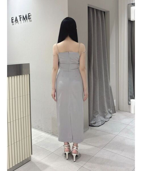 EATME(イートミー)の「ビジューストラップタイトワンピース(ワンピース・レディース・グレー/ブラック/アイボリー・MEDIUM/SMALL)」の15枚目の写真