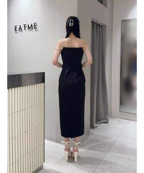 EATME(イートミー)の「ビジューストラップタイトワンピース(ワンピース・レディース・グレー/ブラック/アイボリー・MEDIUM/SMALL)」の20枚目の写真
