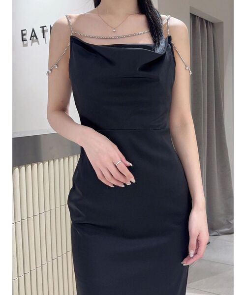 EATME(イートミー)の「ビジューストラップタイトワンピース(ワンピース・レディース・グレー/ブラック/アイボリー・MEDIUM/SMALL)」の21枚目の写真