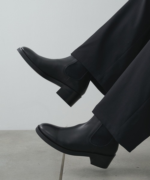 PADRONE（パドローネ）の「【PADRONE/パドローネ】別注 BL SIDE GORE BOOTS（ブーツ・メンズ・ブラック・40/41/42）」の2枚目の写真