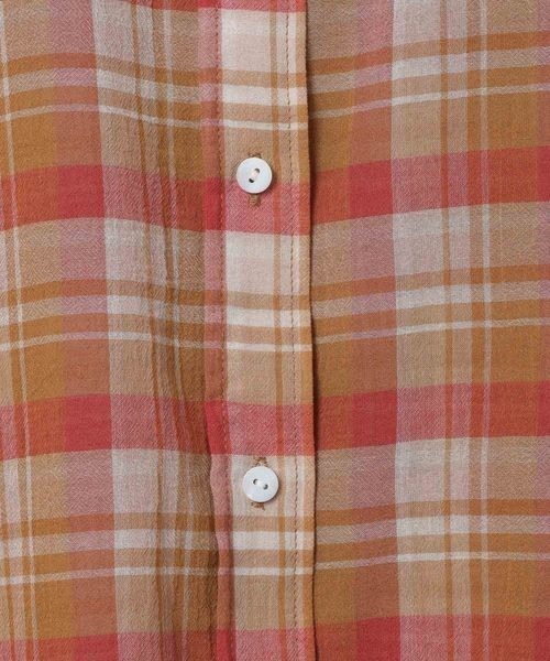 JEANASIS（ジーナシス）の「コットンボイルシアーチェックシャツ/670820（シャツ/ブラウス・レディース・ブラック系その他/レッド系その他/ブルー系その他・FREE）」の11枚目の写真