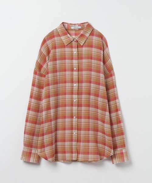 JEANASIS（ジーナシス）の「コットンボイルシアーチェックシャツ/670820（シャツ/ブラウス・レディース・ブラック系その他/レッド系その他/ブルー系その他・FREE）」の17枚目の写真