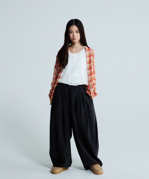 JEANASIS（ジーナシス）の「コットンボイルシアーチェックシャツ/670820（シャツ/ブラウス・レディース・ブラック系その他/レッド系その他/ブルー系その他・FREE）」の14枚目の写真