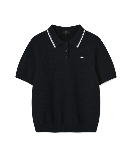 COVERNAT WOMAN(カバーナットウーマン)の「ウィメンズカラー ハーフニット ネイビー(ニット/セーター・レディース・その他・WS/WM)」の2枚目の写真