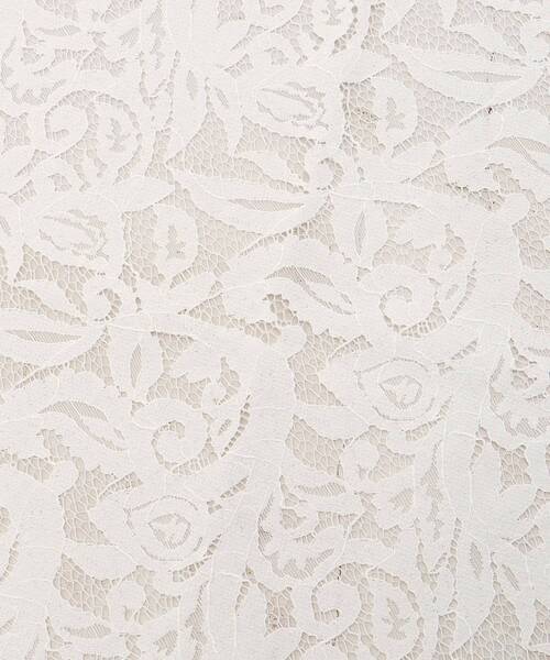 le.coeur blanc（ルクールブラン）の「フラワーレース三角ストール（ストール/ショール・レディース・オフホワイト・FREE）」の13枚目の写真