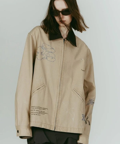 embroidered jacket(unisex)（その他アウター）｜Knuth Marf