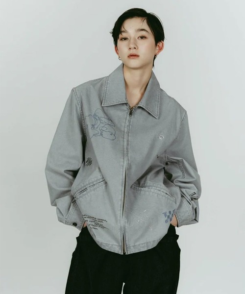 embroidered jacket(unisex)（その他アウター）｜Knuth Marf