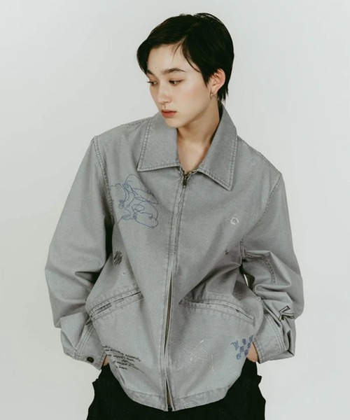 embroidered jacket(unisex)（その他アウター）｜Knuth Marf