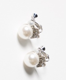 AIMER | 大粒パール×ビジューイヤリング(イヤリング)