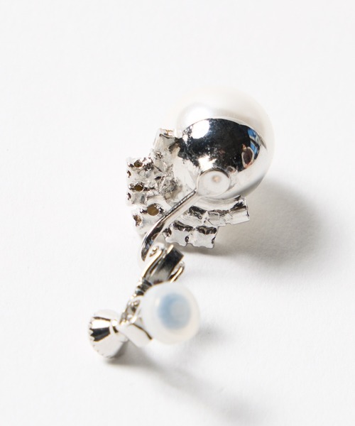 AIMER（エメ）の「大粒パール×ビジューイヤリング（イヤリング・レディース・ゴールド/シルバー・FREE）」の9枚目の写真