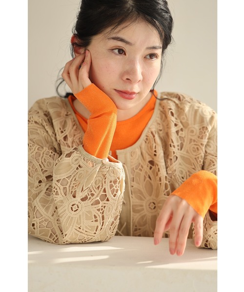 cawaii（カワイイ）の「ボートネックver. 色足しカラーインナー イロタス（Tシャツ/カットソー・レディース・パープル/グリーン/オレンジ/ブルー・S～Ｍ/L～LL）」の20枚目の写真