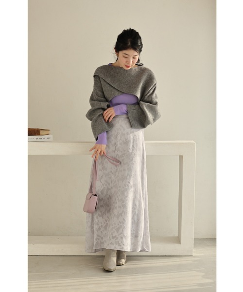 cawaii（カワイイ）の「ボートネックver. 色足しカラーインナー イロタス（Tシャツ/カットソー・レディース・パープル/グリーン/オレンジ/ブルー・S～Ｍ/L～LL）」の18枚目の写真