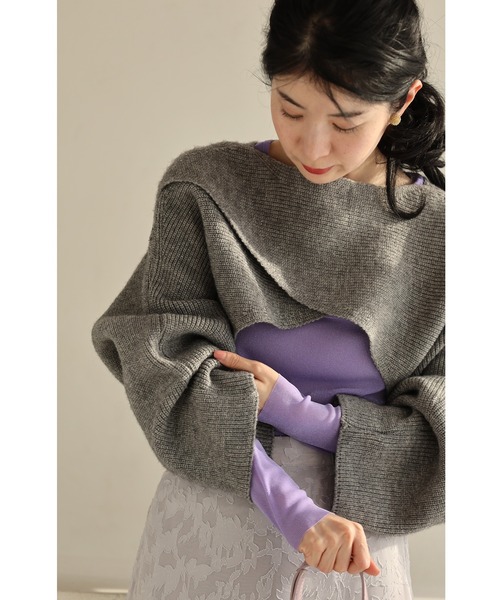 cawaii（カワイイ）の「ボートネックver. 色足しカラーインナー イロタス（Tシャツ/カットソー・レディース・パープル/グリーン/オレンジ/ブルー・S～Ｍ/L～LL）」の19枚目の写真