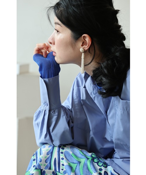 cawaii（カワイイ）の「ボートネックver. 色足しカラーインナー イロタス（Tシャツ/カットソー・レディース・パープル/グリーン/オレンジ/ブルー・S～Ｍ/L～LL）」の14枚目の写真