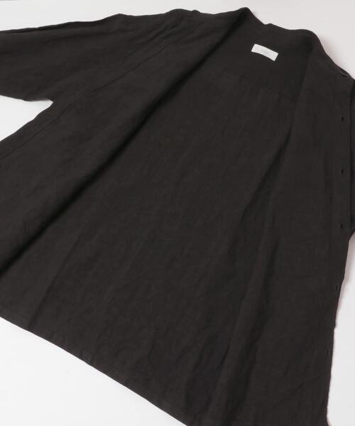 かぐれ（カグレ）の「『ユニセックス』ドライリネンボックスシャツ（シャツ/ブラウス・レディース・ピンク/ブラック/ライトベージュ・1/2）」の5枚目の写真