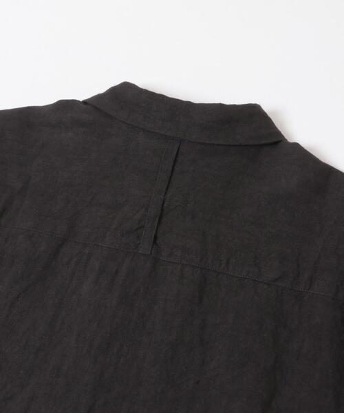 かぐれ（カグレ）の「『ユニセックス』ドライリネンボックスシャツ（シャツ/ブラウス・レディース・ピンク/ブラック/ライトベージュ・1/2）」の7枚目の写真